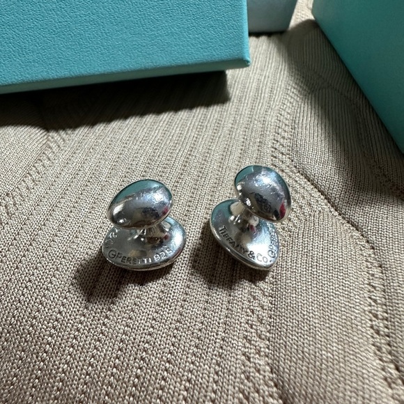 Tiffany & Co. Silver Cufflinks Rare - Picture 4 of 12